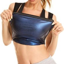 Fitever Women's Sauna Suit Sweat Vest Waist Trainer Heat Trapping Workout Tank Top Shapewear for Weight Loss Polymer Body Shaper Slimming