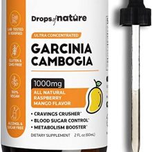 Garcinia Cambogia - Appetite Suppressant for Weight Loss - Stronger Than Pills & Capsules (60% HCA) 4X Ultra Concentrated Liquid Supplement - Carb Blocker - 2 fl. oz. Natural Raspberry Mango