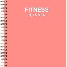 Fitness Journal for Women & Men - A5 Workout Journal/Planner to Track Weight Loss, Fitness Planner for GYM, Bodybuilding Progress - Daily Health & Wellness Tracker, Pink