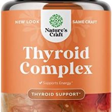 Herbal Thyroid Support Complex - Iodine Thyroid Supplement with L Tyrosine Bladderwrack Kelp Selenium and Ashwagandha - Mood Enhancer Energy Supplement for Thyroid Health - 60 Halal Capsules