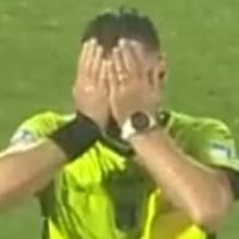 Italian referee in priceless reaction as he realises he’s blown final whistle a minute EARLY