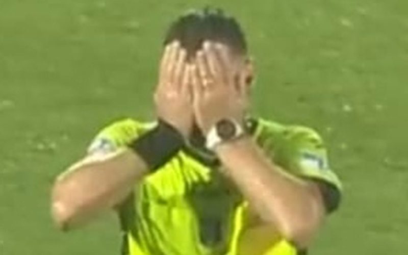 Italian referee in priceless reaction as he realises he’s blown final whistle a minute EARLY