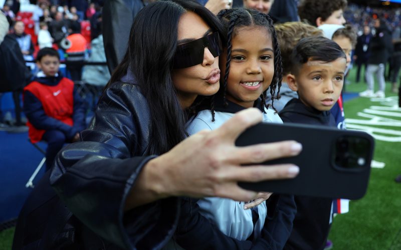 Kim Kardashian takes son Saint West, 7, and his pals to Paris for Saint-Germain game & brags she's the best 'soccer mom'