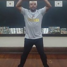 Super intendent Eugene Blalock frequently posts 'super' workout videos for his students online