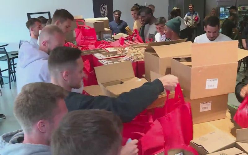 St. Louis City SC players work to kick hunger out of community ahead of inaugural home match