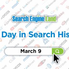 This day in search marketing history: March 9