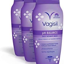 Vagisil pH Balanced Daily Intimate Feminine Wash for Women, Gynecologist Tested, Hypoallergenic, 12 Ounce- Pack of 3 (Packaging May Vary)