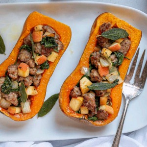 The Healthy Babes' Guide to Balancing Hormones Becky Campbell Krystal Hohn Stuffed Butternut Squash
