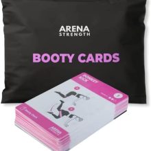 Arena Strength Booty Fitness Workout Cards- Instructional Fitness Deck for Booty Band Workouts, Beginner Fitness Guide for Resistance Band Training Exercises at Home. Includes Workout Routines.