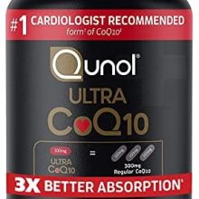 CoQ10 100mg Softgels - Qunol Ultra 3x Better Absorption Coenzyme Q10 Supplements - Antioxidant Supplement For Vascular And Heart Health & Energy Production - 4 Month Supply - 120 Count