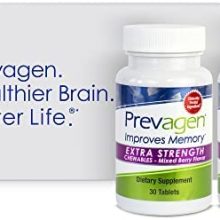 Prevagen Improves Memory - Extra Strength 20mg, 30 Chewables|Mixed Berry-2 Pack|with Apoaequorin & Vitamin D with Attractive and Stackable Prevagen Storage Box|Brain Supplement for Better Brain Health