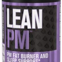Jacked Factory Lean PM Night Time Fat Burner, Sleep Aid Supplement, & Appetite Suppressant for Men and Women - 60 Stimulant-Free Veggie Weight Loss Diet Pills