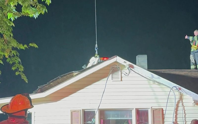 PHOTOS: Car crashes through North Carolina home’s roof, firefighters say