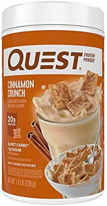 Quest Nutrition Cinnamon Crunch Protein Powder, High Protein, Low Carb, Gluten /Soy Free, 25.6 Ounce (Pack of 1)