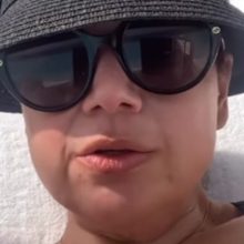 The View’s Ana Navarro flaunts her curves in a swimsuit before jumping in the water in a bodysuit on vacation from show