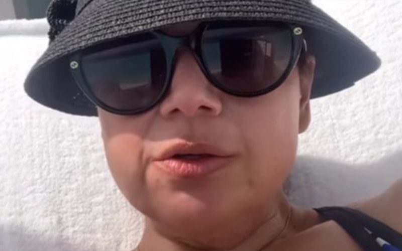 The View’s Ana Navarro flaunts her curves in a swimsuit before jumping in the water in a bodysuit on vacation from show