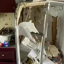Woman's months-old refrigerator explodes, significantly damaging home