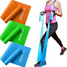 Hoocan Resistance Bands Elastic Exercise Bands Set for Recovery, Physical Therapy, Yoga, Pilates, Rehab,Fitness,Strength Training