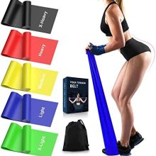 londys Resistance Bands for Working Out, Exercise Bands, Physical Therapy Equipment, 59 Inch Non-Latex Stretching Yoga Strap for Upper & Lower Body, Workouts & Rehab at Home-5 Progressive Resistance