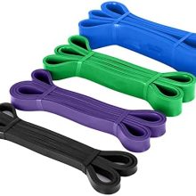 Resistance Bands Fitness Bands,4 Resistance Bands Set and 4 Individual Packs of Different Sizes,Training Bands,Gymnastics Band,for Pull-up Fitness,Strength Training,Home Fitness with Carrying Bag