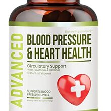 Heart Health Blood Pressure Support Supplement - Support Blood Pressure & Healthy Circularity Naturally with Hawthorn Berry & Hibiscus.Vitamins Pills for Healthy Hypertension (BP) & Healthy Heart.