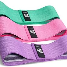 CFX Resistance Bands Set, Exercise Bands with Non-Slip Design for Hips & Glutes, 3 Levels Workout Bands for Women and Men, Booty Bands for Home Fitness, Yoga, Pilates