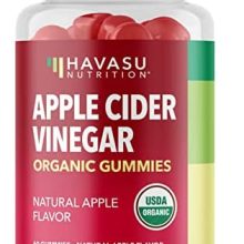 Organic Apple Cider Vinegar Gummies with The Mother | Metabolism Control & Detox to Help Reduce Stubborn Belly Fat and Suppress Appetite | 60 Vegan & Non-GMO ACV Gummies | Tasty Natural Apple Flavor