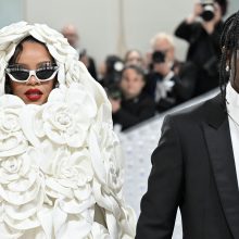 Rihanna mocked for wild Met Gala look as fans say she looks like a ‘blob of whipped cream’ in new photos with A$AP Rocky