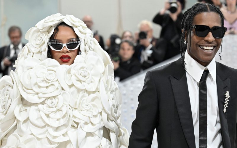 Rihanna mocked for wild Met Gala look as fans say she looks like a ‘blob of whipped cream’ in new photos with A$AP Rocky