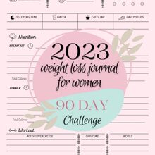Weight Loss Journal for Women: Daily Food Diary Weight Loss Tracker Journal - Meal Planner & Calorie Counter - Food and Fitness Journal for Women with Motivational Quotes