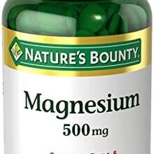 Nature’s Bounty Magnesium, Bone and Muscle Health, Tablets, 500 mg, 200 Ct