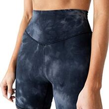 Kamo Fitness Ellyn High Waisted Yoga Shorts 6" Inseam Butt Lifting Tie Dye Soft Workout Pants Tummy Control