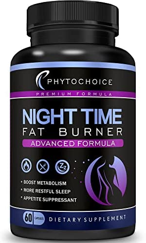 Night Time Weight Loss Pills for Women-Fat Burner with Melatonin-Appetite Suppressant Carb Blocker Diet Pills that Work Fast for Women-Nighttime Metabolism Booster-Overnight Fat Burning Pills-1 Pack