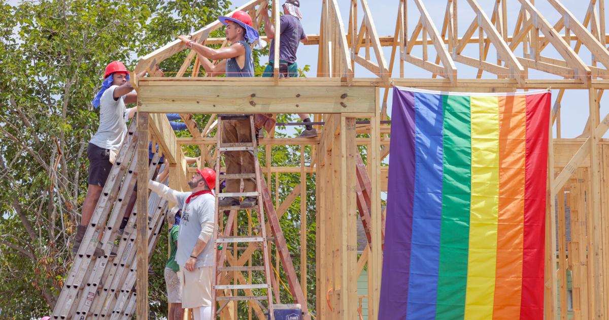 Photos: Pride Build volunteers construct home with New Orleans Area Habitat for Humanity during annual Pride Week | Photos